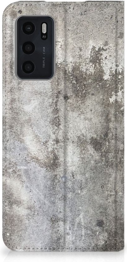 Étui pour téléphone OPPO A16 | A16 | A54s Flipcover Béton