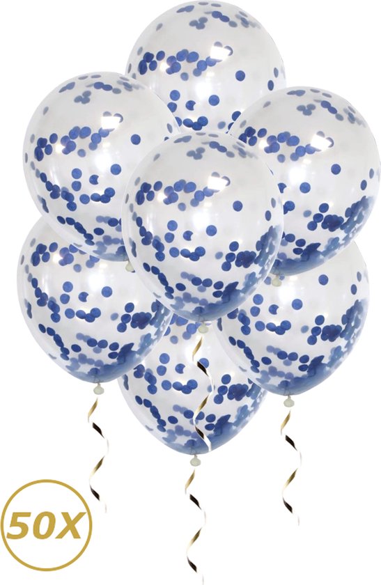 Ballons à l'hélium bleus Confettis Sexe Reveal Décoration de Fête de  naissance Ballon