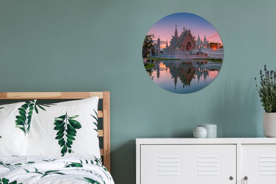 WallCircle - Cercle Mural - Cercle Mural - Temple Thaï - Aluminium - Dibond - 60x60 cm - Intérieur et Extérieur