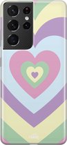 xoxo Wildhearts case voor Retro Heart Pastel - Samsung Transparant Case