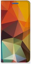 Smartphone Hoesje OPPO Reno6 5G Leuk Book Case Polygon Color