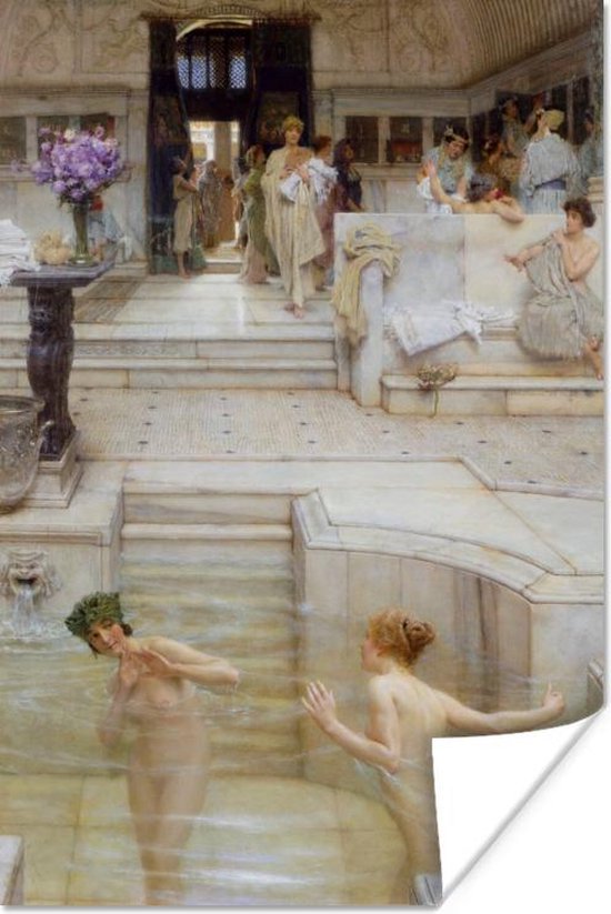 Poster A favourite custom - Lawrence Alma Tadema - 80x120 cm