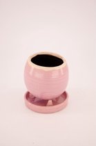 - planter keramiek ø12x13cm - light pink - 12x13x