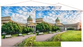 Kazankathedraal aan de Nevski Prospekt in Sint-Petersburg - Foto op Textielposter - 45 x 30 cm