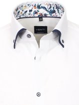 Wit Overhemd Dubbele Kraag Bloemenprint Venti 113689600-000 - L