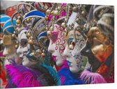 Gekleurd maskers tijdens carnaval in Venetië,  - Foto op Canvas - 60 x 40 cm