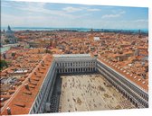 De rode daken en het San Marcoplein van Venetië - Foto op Canvas - 150 x 100 cm