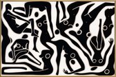 JUNIQE - Poster met kunststof lijst Ecstatic Nudes 7 -20x30 /Wit &