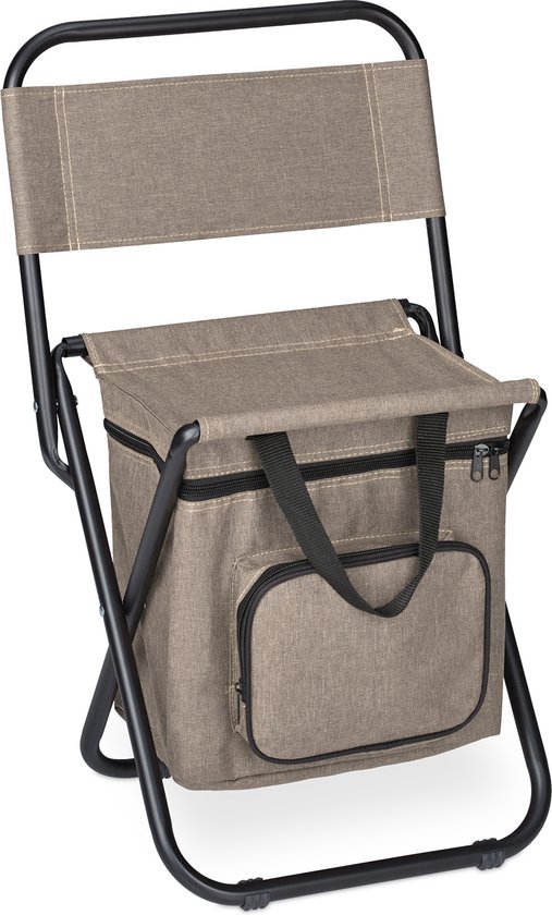 campingkruk met tasje - opvouwbaar - tot 120 kg - met rugleuning - visstoel — afbeelding 5