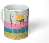 Mok - Kamillebloem op memoblaadjes - 350 ML - Beker