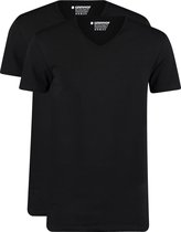 Garage 2-Pack Basic T-shirt Bio V-Neck Zwart - maat XXL