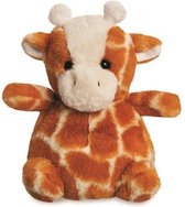 knuffel Cuddle Pals giraffe 18 cm pluche bruin