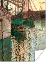 Poster Hafen von Triest - Egon Schiele - 30x40 cm