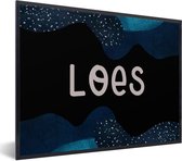 Fotolijst incl. Poster - Loes - Pastel - Meisje - 80x60 cm - Posterlijst