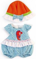 poppenkleertjes Girl junior 32 cm blauw 2-delig