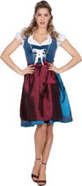 Boeren Tirol & Oktoberfest Kostuum | Heidi Edelweiss Oktoberfest Dirndl Blauw | Vrouw | Maat 48 | Bierfeest | Verkleedkleding