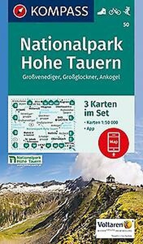 Kompass WK 50 Wandelkaart Nationalpark Hohe Tauern