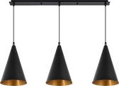 ANTONIO Hanglamp E27 3x Zwart