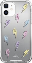 Thunder Colors - iPhone Mirror Case - Spiegel hoesje geschikt voor de iPhone 11 hoesje - Hoesje met bumper geschikt voor iPhone 11 case - Shockproof hoesje Thunder Colors