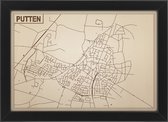 Decoratief Beeld - Houten Van Putten - Hout - Bekroned - Bruin - 21 X 30 Cm