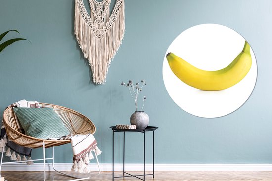 Copie de l'assiette en plastique jaune banane Wall Circle Ø 90 cm - impression photo sur cercle mural / cercle vivant (décoration murale)