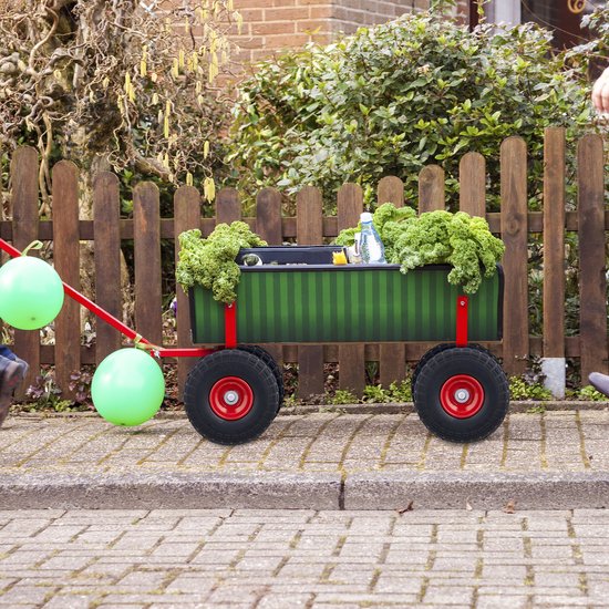 steekwagenwiel - 4.10-3.50-4" - set van 4 - massief rubber - 150 kg - zwart-rood van Somfy — afbeelding 4
