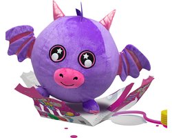 foto van Biggies Dragon paars - Opblaasbare pluchen Knuffel