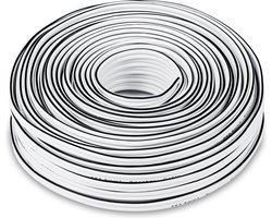 Teufel luidsprekerkabel 2.5mm² - luidsprekerkabel 2 x 2 -5 mm² 30m - wit