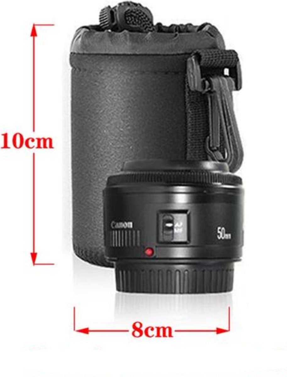 DutchOptics camera lens tas pouch Maat S voor Canon Sony Nikon Pentax Olympus Fuji Tamron Sigma Tokina thumbnail 3