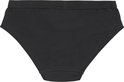 Zwarte hipster met brede elastische tailleband met merklogo.