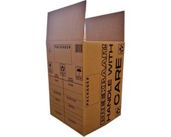 Verhuisdozen - 5 x 120 liter - transportdoos - groot - sterk