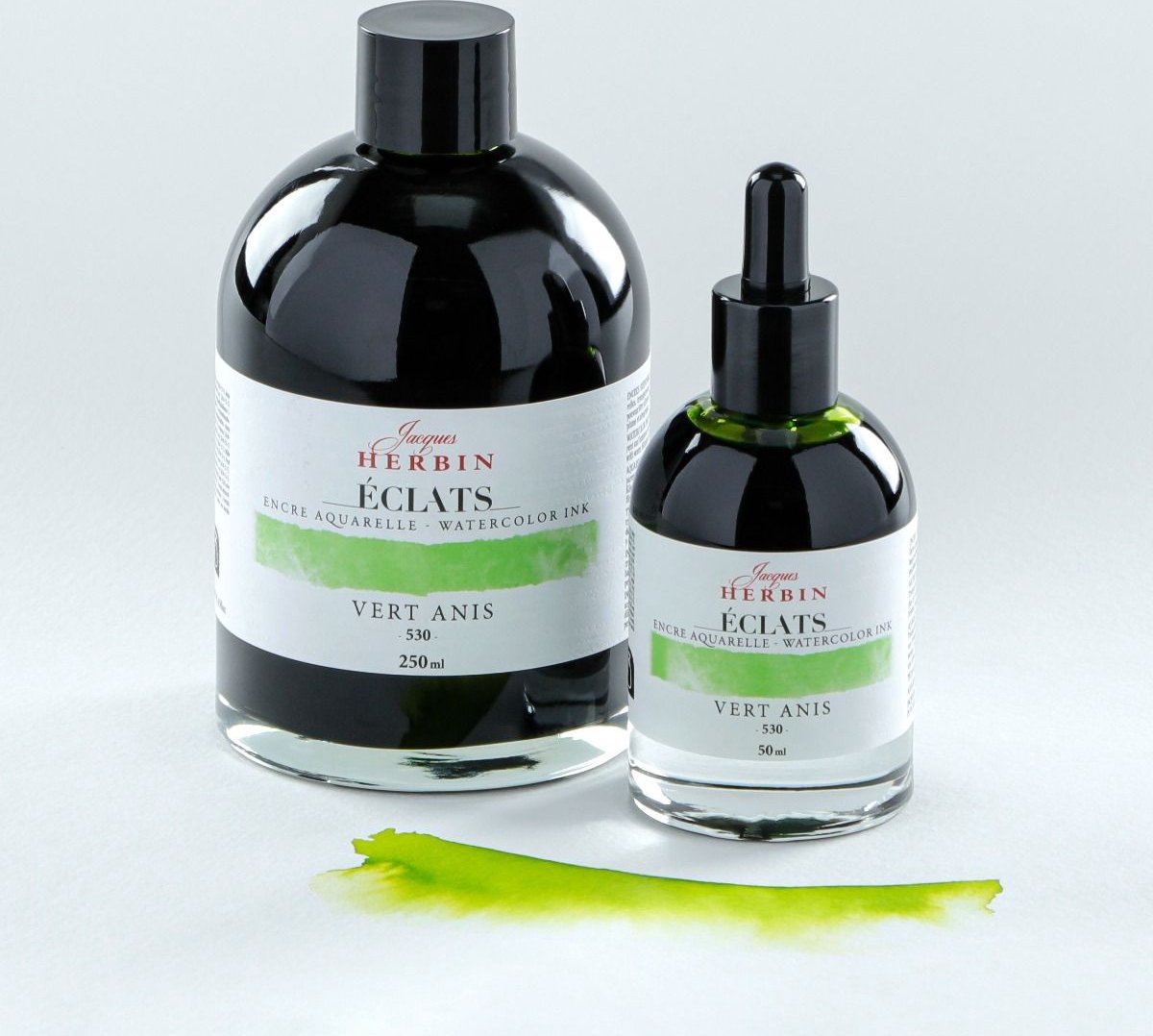 Herbin Eclats aquarel inkt ANIJSGROEN -530- Flesje 50ml