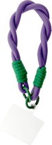 LOT83 Cordon téléphonique - Avec attache - Chaîne téléphonique - Antivol - Violet, vert - 1 Taille