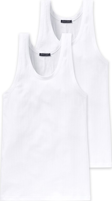 Maillot de corps homme Schieser Authentic - lot de 2 - Zwart - Taille 2XL