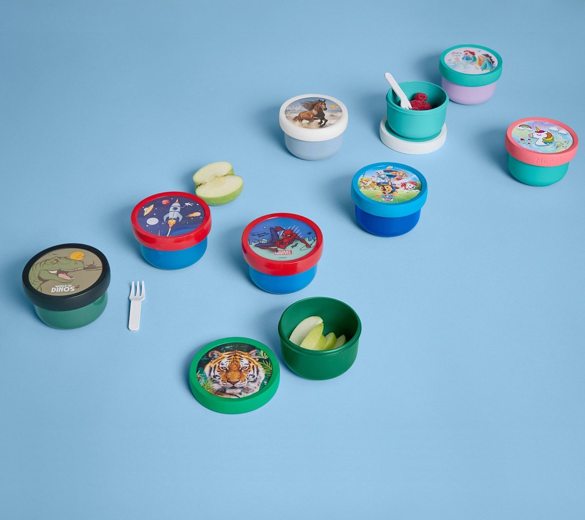 Mepal fruitbox Campus - 300 ml - Inclusief fruitvorkje - Sluit goed af - Snackdoosje - Disney Princess — afbeelding 6