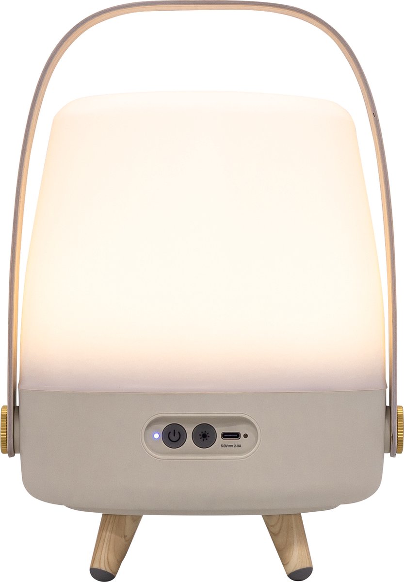 Kooduu Lite-up PLAY Mini - Bluetooth speaker met SOUND BY JBL - Dimbare LED-Lamp - Deens design - in kleur Sand