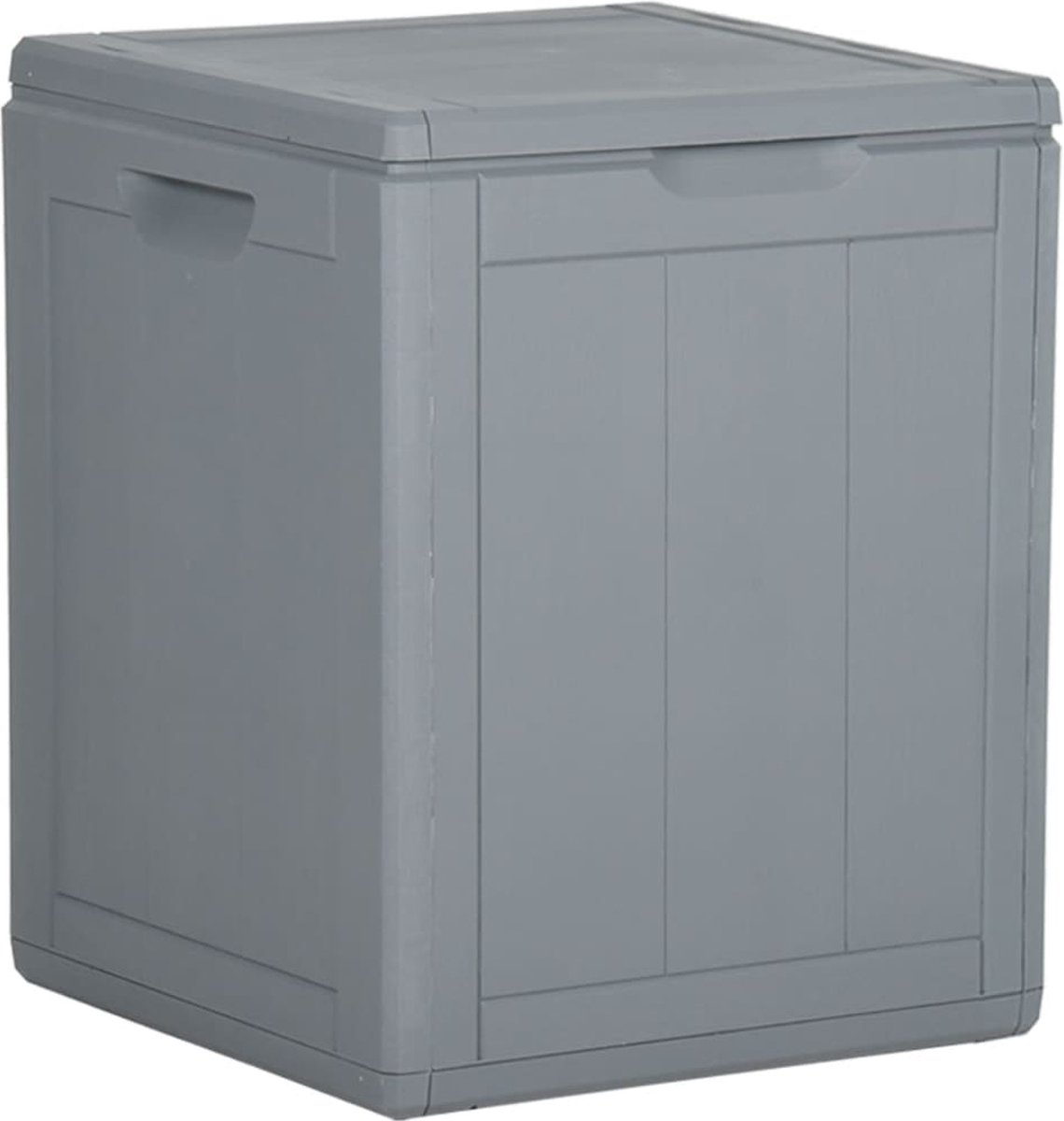 vidaXL Tuinbox 90 L PP rattan grijs