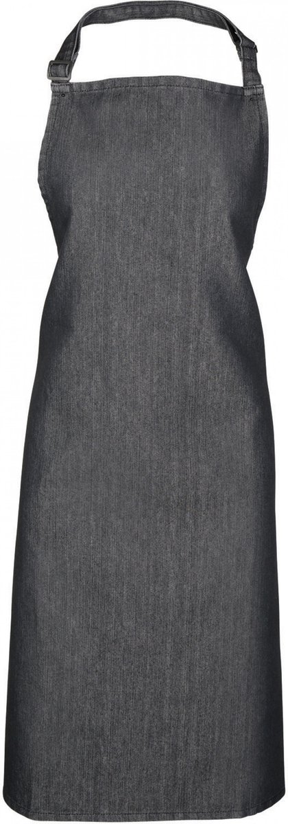 Schort/Tuniek/Werkblouse Unisex One Size Premier Black Denim 65% Polyester, 35% Katoen