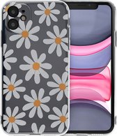iMoshion Hoesje Geschikt voor iPhone 11 Hoesje Siliconen - iMoshion Design hoesje - Meerkleurig / Daisy Flower