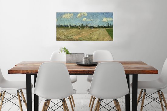 Affiche Champs labourés - Vincent van Gogh - 80x40 cm