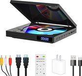 DVD Speler met HDMI - DVD Speler - DVD Speler HDMI - DVD Speler Laptop - Zwart - 1080HD - Inclusief HDMI Kabel - Met afstandsbediening - DVD en CD speler - Zeer compact