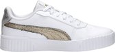 PUMA Carina 2.0 Metallic Shine Dames Sneakers - PUMA White-PUMA Gold-PUMA Silver - Maat 39