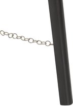 LuxeLivin' - Vloerlamp driepoot 97 cm massief mangohout zwart