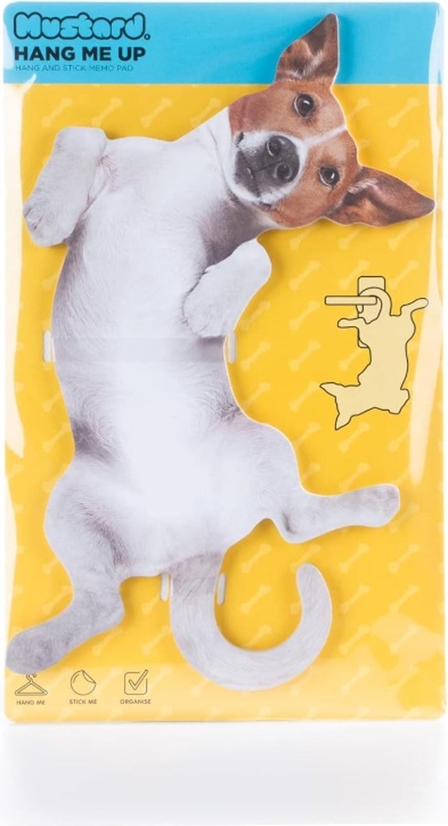 Mustard - Hond Deurhanger - Papier - Bruin