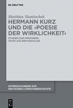 Untersuchungen zur Deutschen Literaturgeschichte150- Hermann Kurz und die 'Poesie der Wirklichkeit'