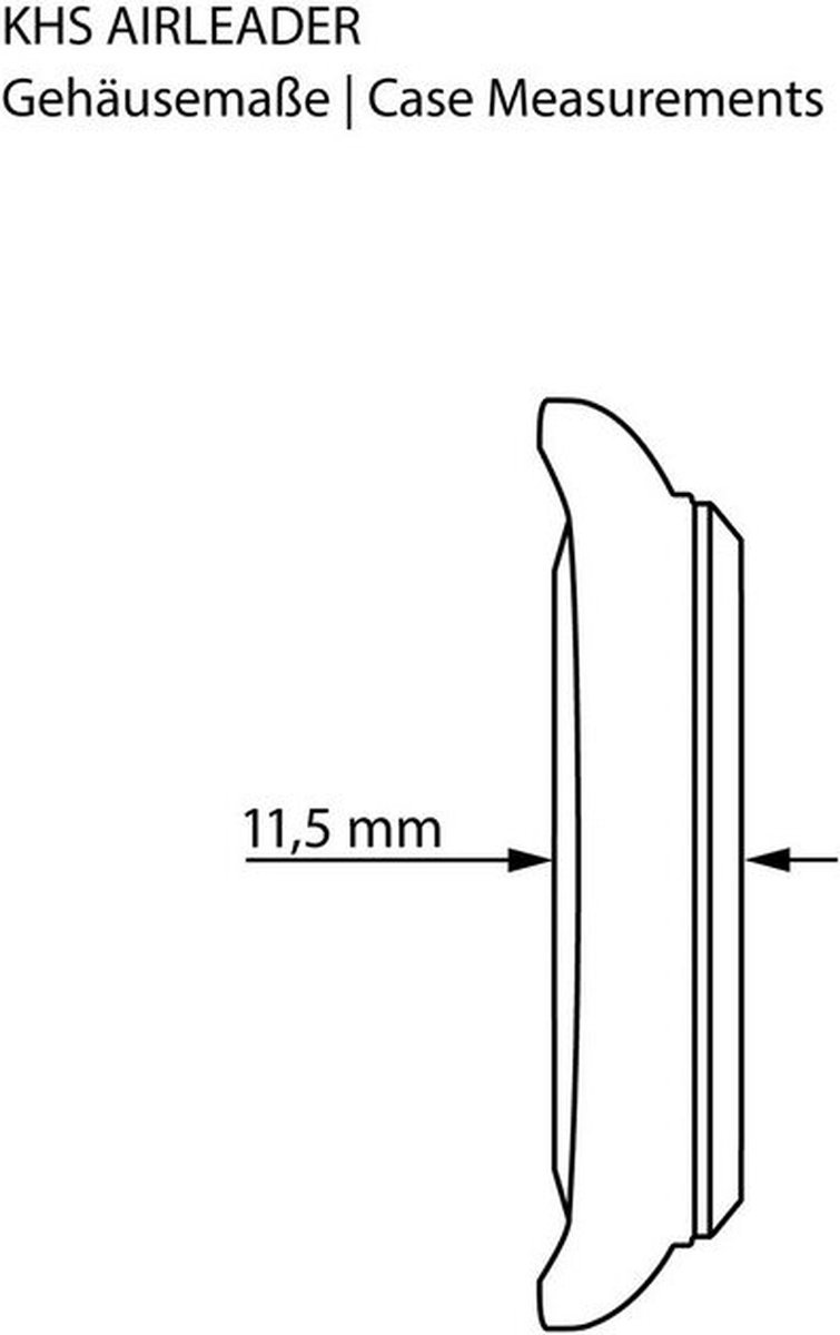 KHS - KHS.AIRBSXT.LB5 - Polshorloge - Airleader Black Steel XTAC - Heren