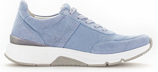 Gabor rollingsoft sensitive 46.897.26 - dames rollende wandelsneaker - blauw - maat 42.5 (EU) 8.5 (UK)