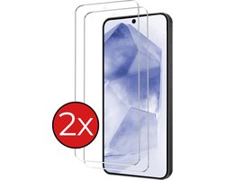 Screenprotector - 2 Stuks - Geschikt voor Samsung Galaxy A55 - Extra Sterk - Beschermglas - Gehard Glas - Tempered Glass - Screen Protector