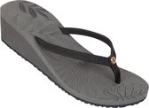 Cool Shoe Corp. DREAM GRAY Maat 38: Comfortabele Sportieve Stringsandalen Met Sleehak