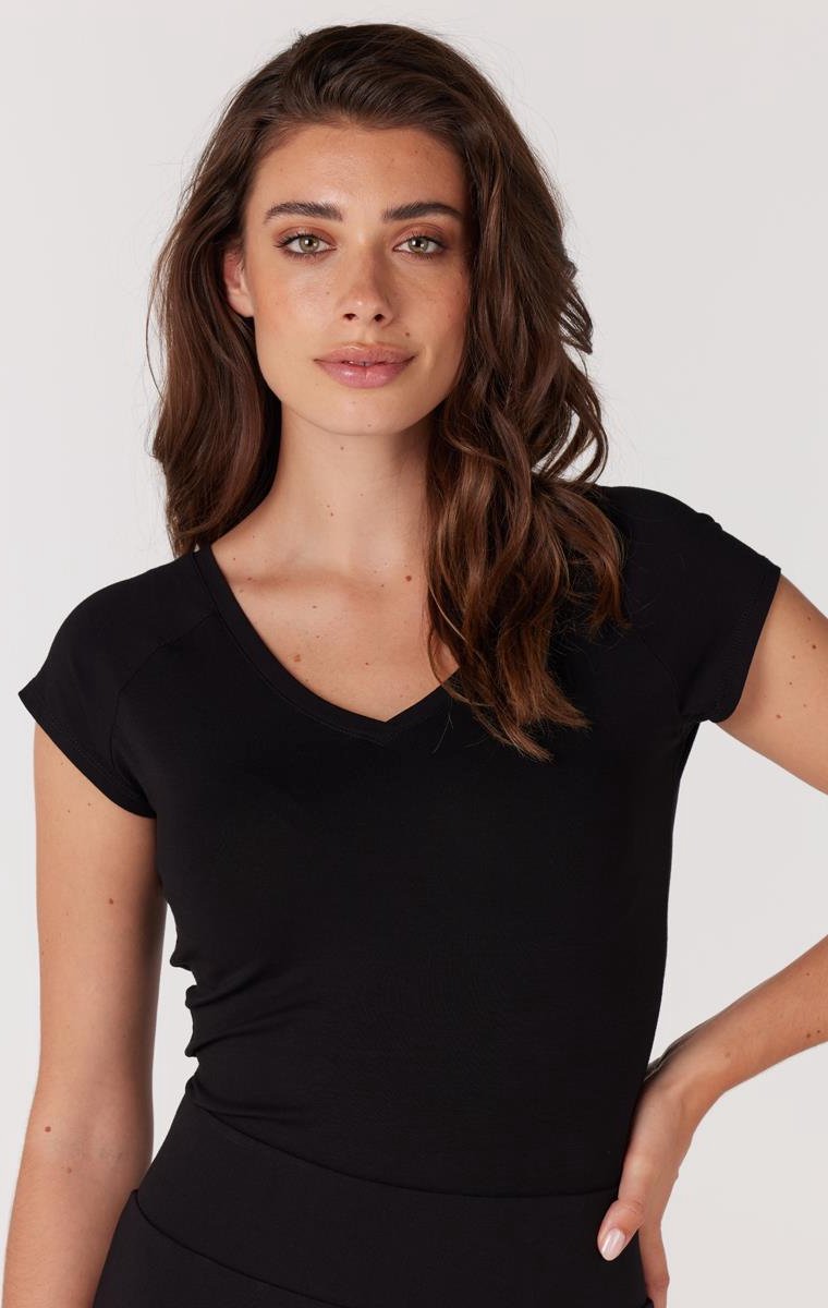 Jansen Amsterdam Dames Top Zwart Linds 2W Top Black